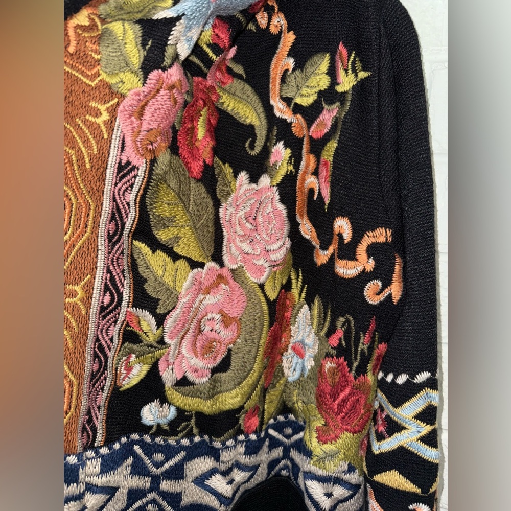 NWT Johnny Was -Biya Duster Hoodie Heavy Coat Sz M ✨ - Picture 8 of 16